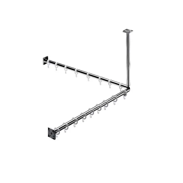 Emco System2 Угловая штанга для душевой занавески 80 cм, цвет хром 3587 001 20