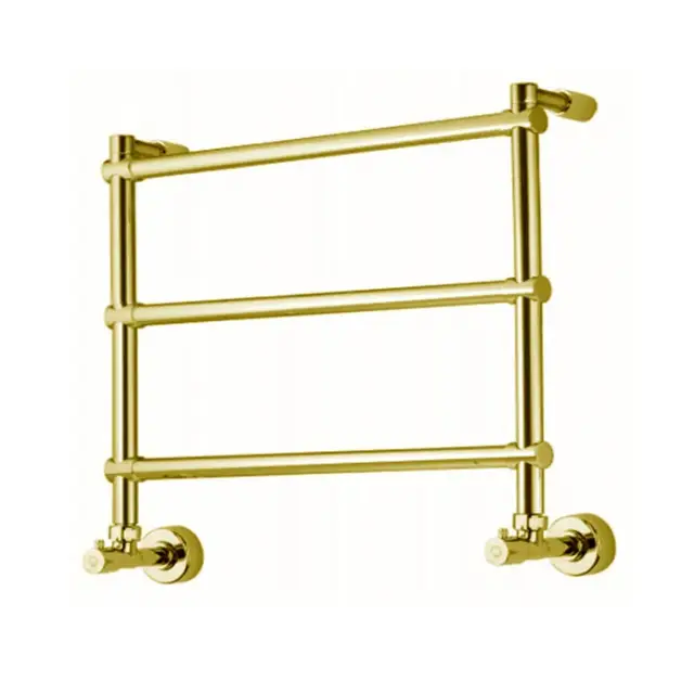 Margaroli Sole 442/3 Полотенцесушитель водяной для ГВС 53,5х53h (int 47) нижнее, цвет: english gold 4424703EGN