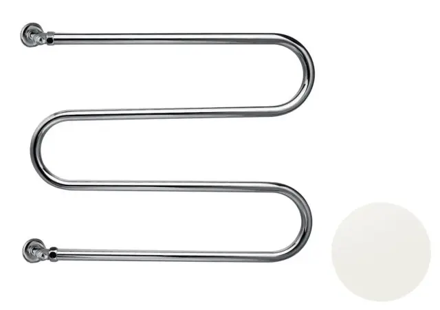 Margaroli Vento 402 Полотенцесушитель водяной для ГВС 60х54h (int 47), вертикальное, цвет: white 402WH