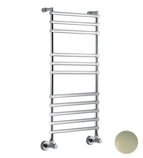 Margaroli Sole 464/11 Полотенцесушитель водяной для ГВС 53,5х107h (int 47), цвет: brushed nickel 4644711BNN