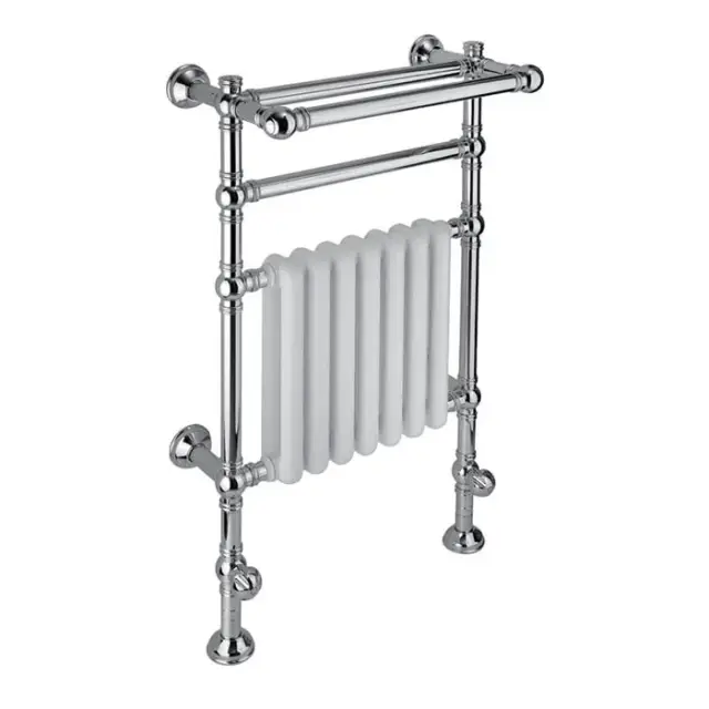 Margaroli Armonia 9-204 Полотенцесушитель водяной с полкой 62,5х97h (int 55) нижнее, цвет: chrome 9204CRN