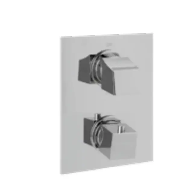 Maier Skip Смеситель термостат, для ванны/душа, с переключателем на 2 потока, цвет: хром 58 602CR