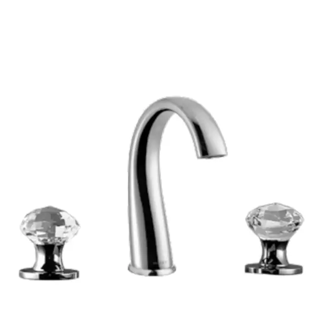 Maier Rock Cмеситель для раковины, на 3 отв., с донным клапаном, цвет: хром 71 075PCR