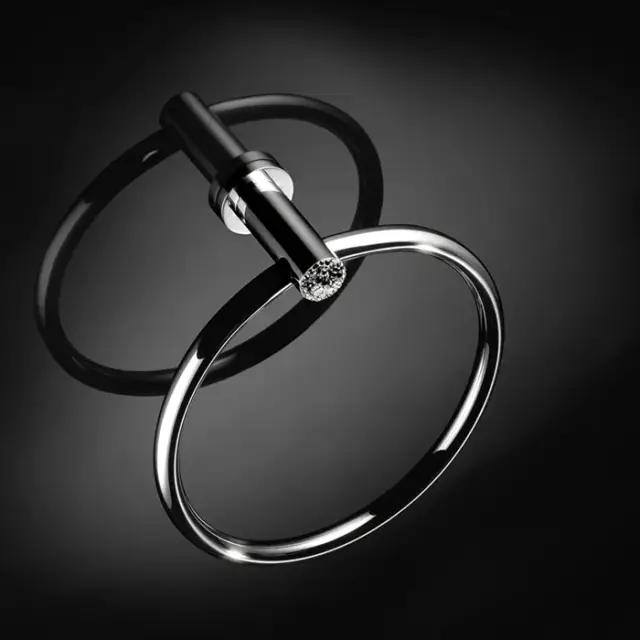 Maier Muse Diamond Полотенцедержатель-кольцо d20 см, подвесной, цвет: хром/ceralun crystal 12 002CCR