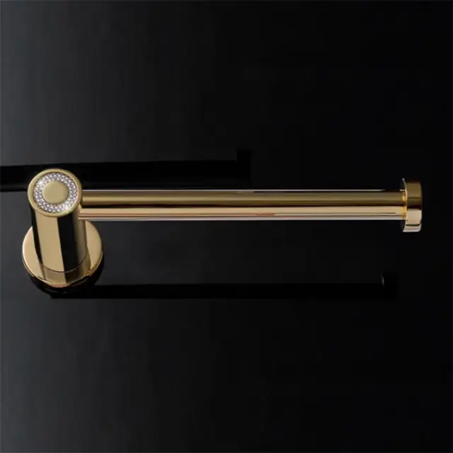 Maier Muse Diamond Держатель для туалетной бумаги открытый, подвесной, цвет: золото/ring crystal 12 011O