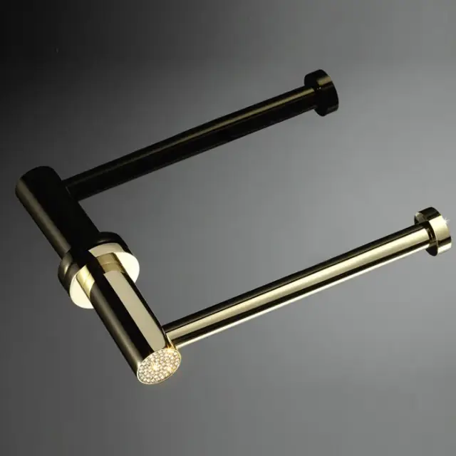 Maier Muse Diamond Держатель для туалетной бумаги, открытый, подвесной, цвет: золото/full crystal 12 011FO