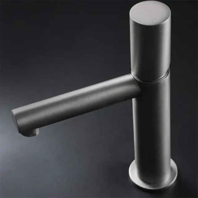 Maier Cylinder Смеситель для раковины, на 1 отв., с донным клапаном, цвет: никиль 42 004NI