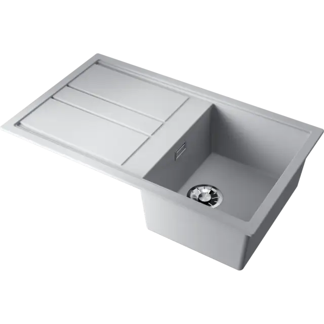 Omoikiri Kitagawa 86-WH Кухонная мойка Artceramic 86x51 см, цвет: белый 4993493