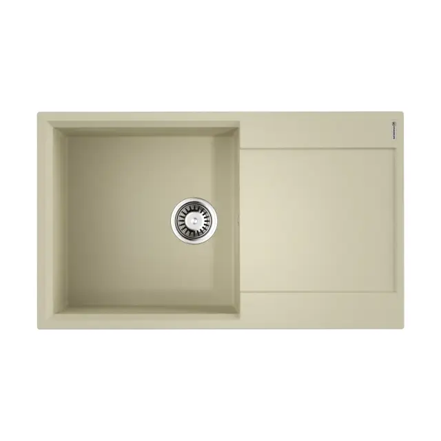 Omoikiri Daisen 86-BE Кухонная мойка Artgranit 86x50 см, цвет: ваниль 4993694