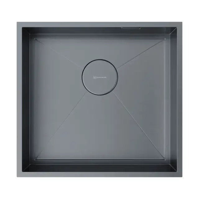 Omoikiri Kasen 48-26-INT-GM Кухонная мойка нерж. сталь 48x45 см, цвет: вороненая сталь 4997058