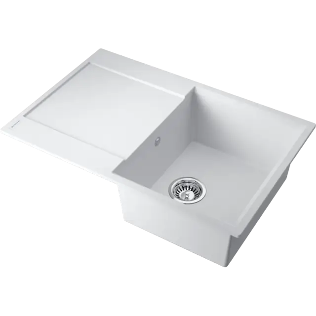 Omoikiri Daisen 78T-WH Кухонная мойка Tetogranit 78x51 см, цвет: белый 4993522
