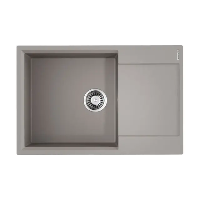 Omoikiri Daisen 78-LB-GR Кухонная мойка Artgranit 78x51 см, цвет: leningrad grey 4993690