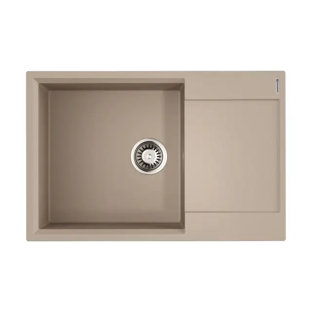 Omoikiri Daisen 78-LB-SA Кухонная мойка Artgranit 78x51 см, цвет: бежевый 4993693