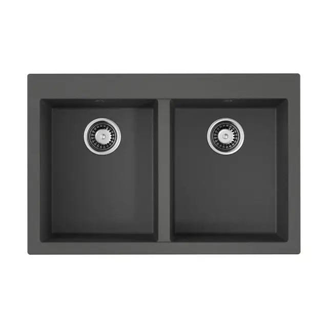 Omoikiri Bosen 80-2-PL Кухонная мойка Tetogranit 80x53 см, цвет: платина 4993843