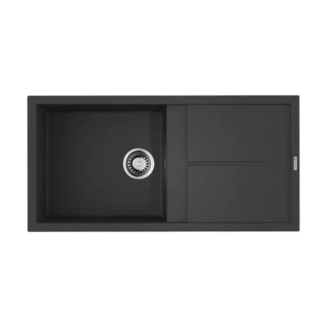 Omoikiri Sumi 100-BL Кухонная мойка Tetogranit 100x50 см, цвет: черный 4993654