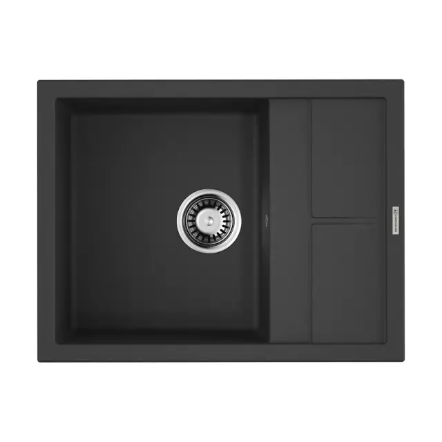 Omoikiri Sumi 65-BL Кухонная мойка Tetogranit 65x50 см, цвет: черный 4993670