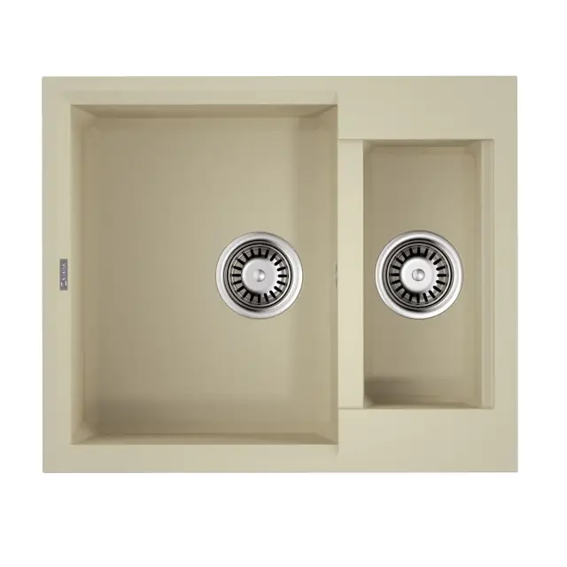 Omoikiri Sakaime 60-2-BE Кухонная мойка Tetogranit 60x50 см, цвет: ваниль 4993909