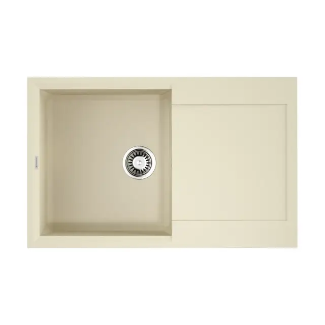 Omoikiri Sakaime 79-BE Кухонная мойка Tetogranit 79x50 см, цвет: ваниль 4993277