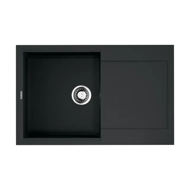 Omoikiri Sakaime 79-BL Кухонная мойка Tetogranit 79x50 см, цвет: черный 4993276