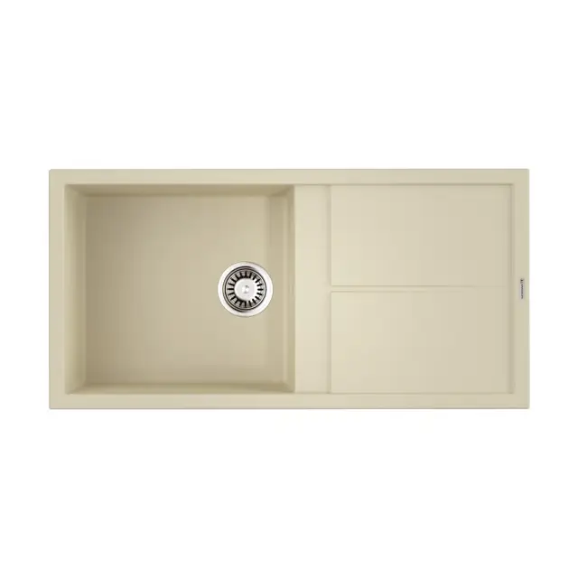 Omoikiri Sumi 100-BE Кухонная мойка Tetogranit 100x50 см, цвет: ваниль 4993655