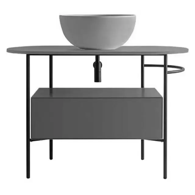 Globo Bob Столешница для консоли 110х50 см, с отверстием под раковину в центре, цвет: bromo OP002BBR