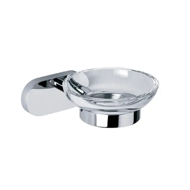 Jorger Plateau Мыльница со стеклянной чашей, подвесная, цвет: хром 630.00.007.000
