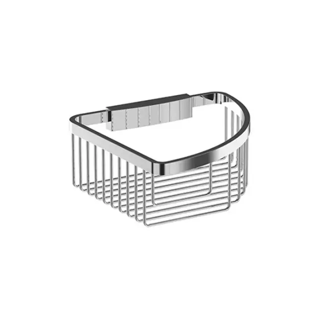 Jorger Exal Полочка-решётка, угловая, 19,5x19,5 см, подвесная, цвет: хром 634.00.106.000