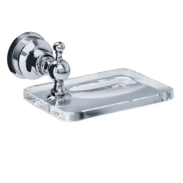 Jorger Delphi Мыльница со стеклянной чашей, подвесная, цвет: хром 109.00.007.000