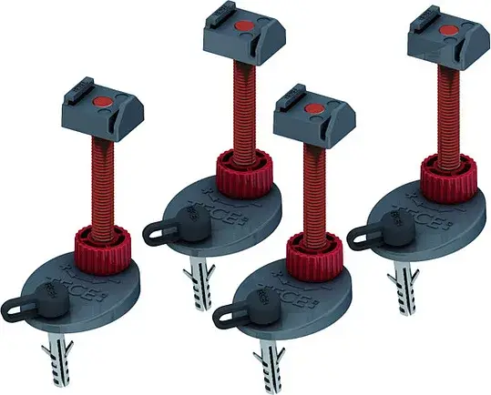 Tece Drainline Комплект опор для сифона, диапазон регулировки, 9,4-14,2 см, 4 опоры 660003