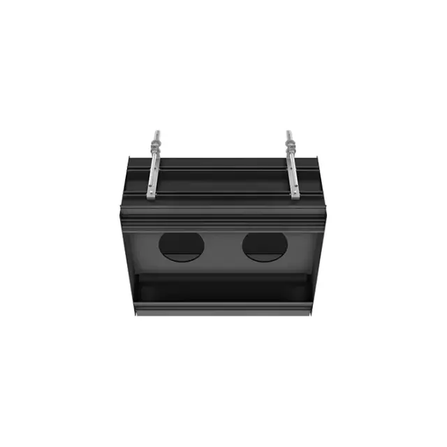 Gessi Binario Профиль линейный 46 cм, для 2 модулей, установка Easy-Fix, цвет: matte black 61123#299
