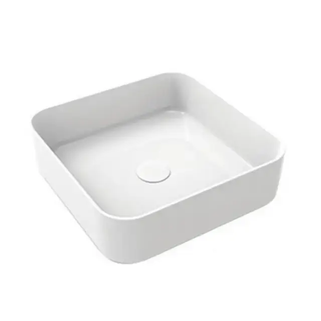 Cielo Shui Comfort Раковина накладная 44x43xh13 см, 1 отв, цвет: белый глянец SHCOLAQF