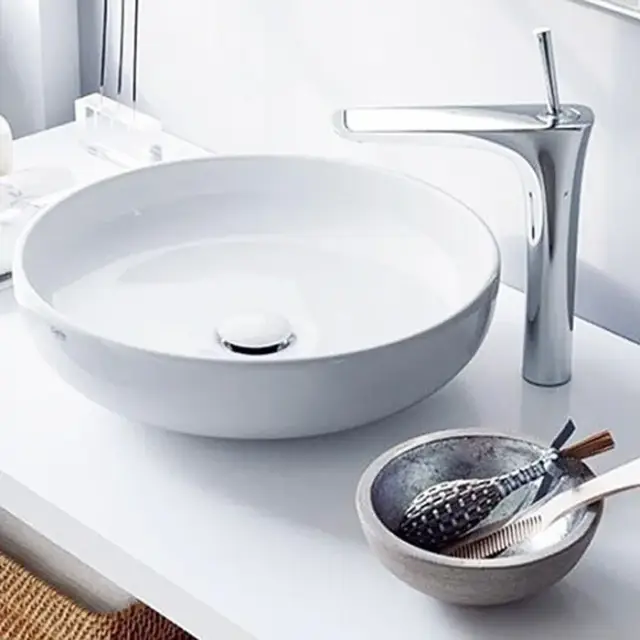 Cielo Shui Раковина накладная 45х12 см, круглая, без перелива, цвет: белый SHBA45