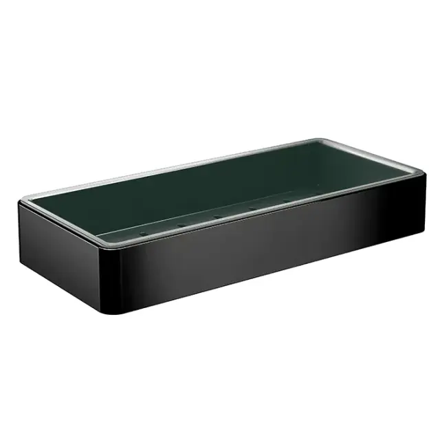 Emco Loft Полка-корзинка для спонжей 22x10,1xh3,6 см, съемная вставка, цвет: черный 0545 133 02