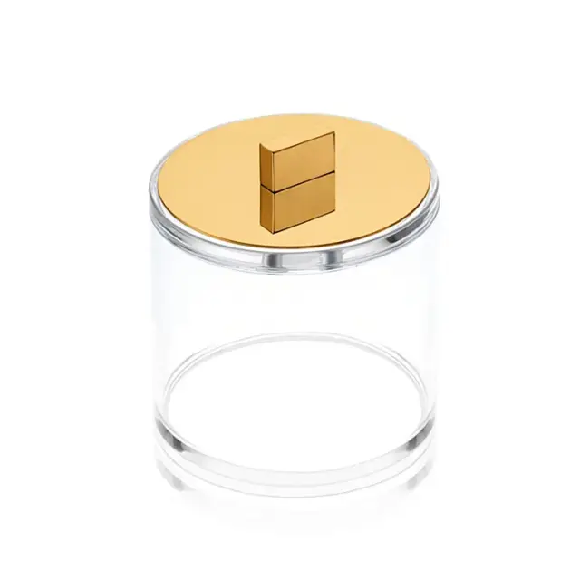 Decor Walther Sky DMD L Баночка универсальная 11.3x12 см, с крышкой, акрил, цвет золото 0981020