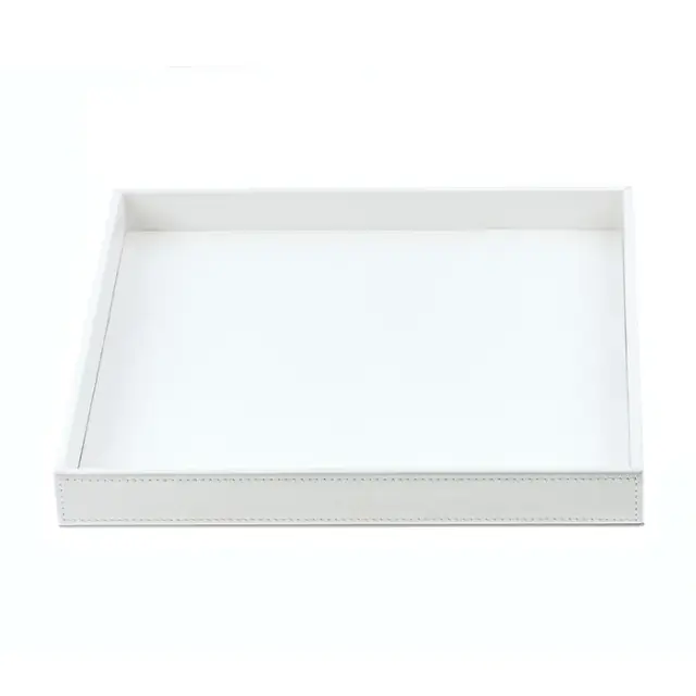 Decor Walther Brownie Tab Q Лоток универсальный 26x22 см, цвет белая кожа 0932550