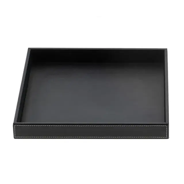 Decor Walther Brownie Tab S Лоток универсальный 12.5x9.5 см, цвет черная кожа 0931060