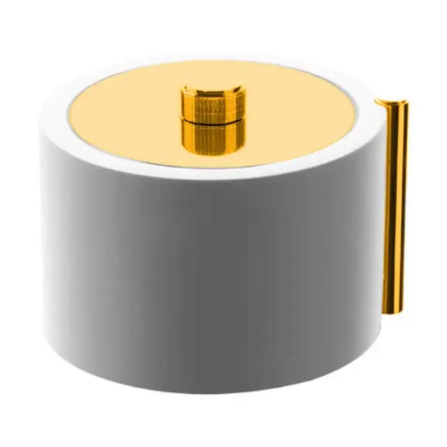 Bertocci Easy Контейнер с крышкой из композита, цвет белый матовый/золото 130 1932 5000