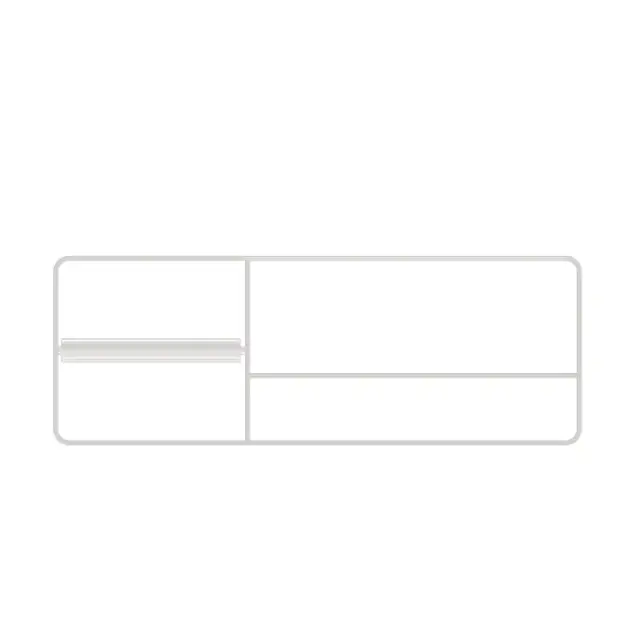 Bertocci Fly Рейлинг металл. 41 см, для аксессуаров, DX, цвет: белый мат. 149 1508 0200