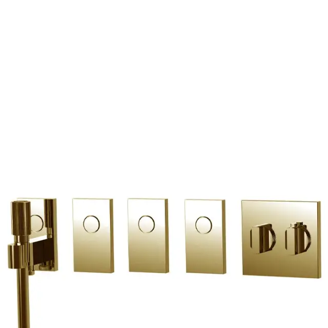 Fima Carlo Frattini Switch Смеситель для душа, на 4 положен, ручной душ, цвет золото F5948OR