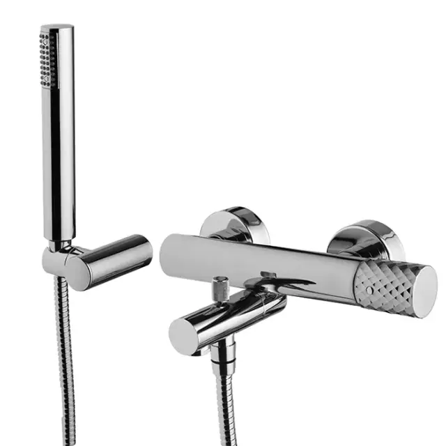 Fima Carlo Frattini Spillo Tech Смеситель для ванны, с душевым комплектом, цвет: хром F3034XCR