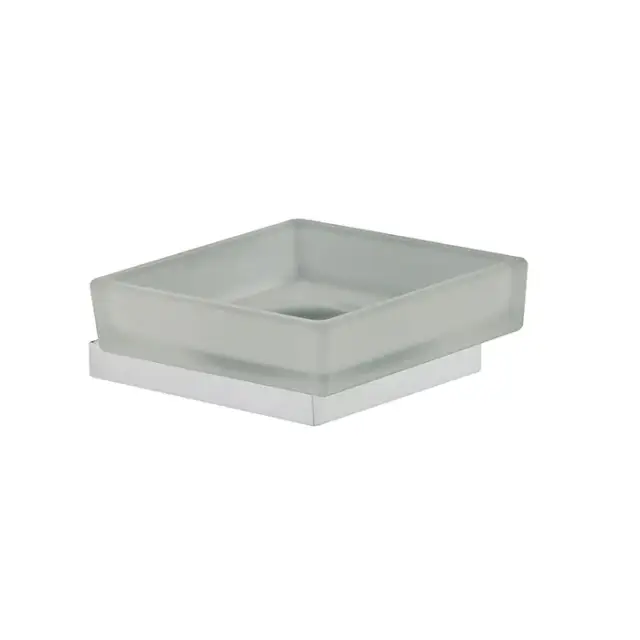 Fima Carlo Frattini Quadra Мыльница со стеклянной чашей, подвесная, цвет: хром F6023/2CR