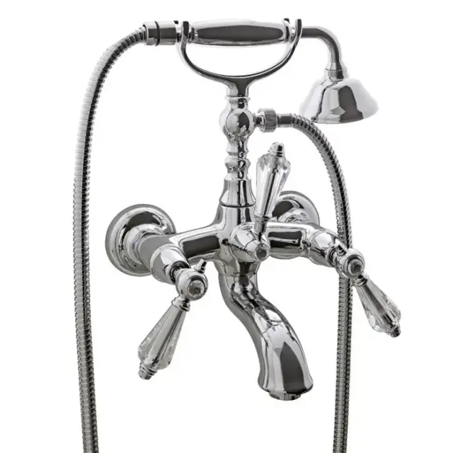 Fima Carlo Frattini Herend Chic Смеситель для ванны, с душевым комплектом, цвет: хром F5404CCR