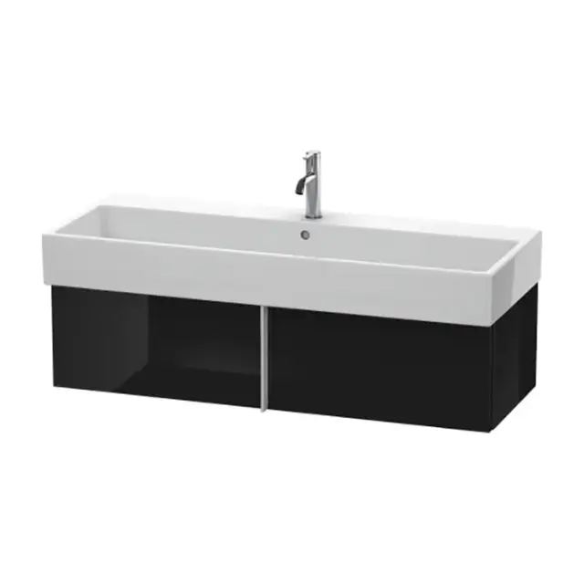 Duravit Vero Air База под раковину 29,8x118,4xh43,1 cм, цвет черный глянцевый VA612904040