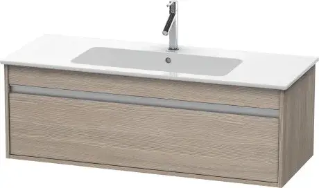Duravit Ketho База под раковину, 1 ящик.,41x120xh47,5 см, цвет сосона серебристая KT642103131