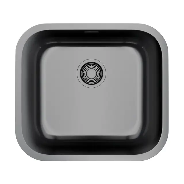 Omoikiri Omi 49-U/I-GM Кухонная мойка нерж. сталь 49x44 см, цвет: вороненая сталь 4993073