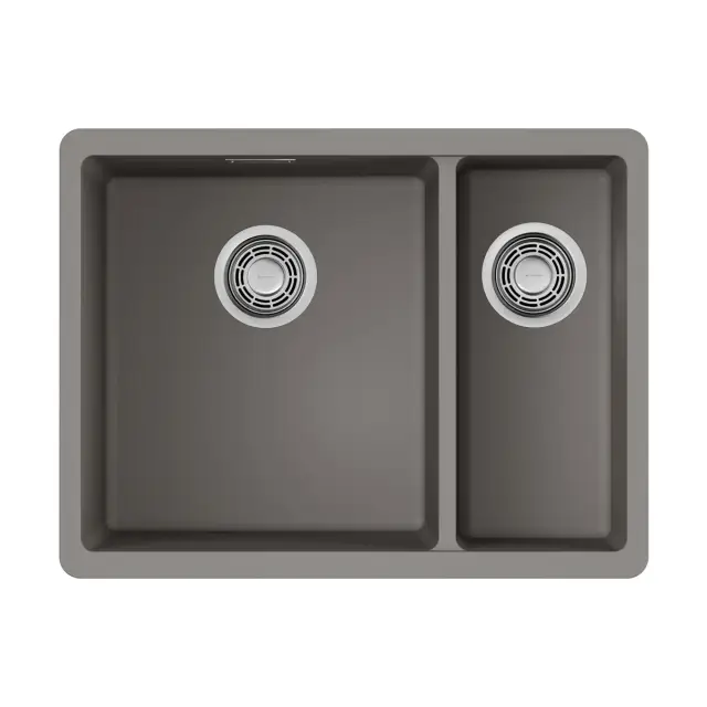 Omoikiri Kata 55-2-U-GR Кухонная мойка Artgranit 55x42 см, цвет: leningrad grey 4993390