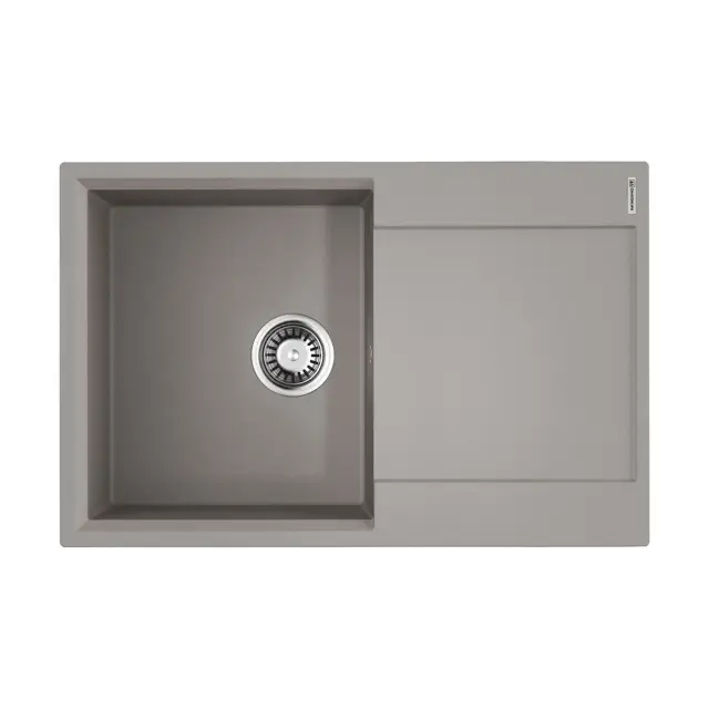 Omoikiri Daisen 78-GR Кухонная мойка Artgranit 78x51 см, цвет: leningrad grey 4993325
