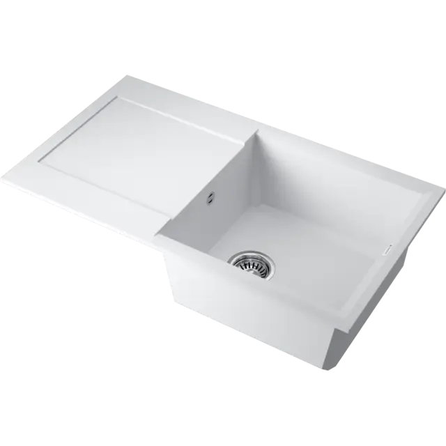 Omoikiri Sakaime 78-WH Кухонная мойка Tetogranit 78x43,5 см, цвет: белый 4993127