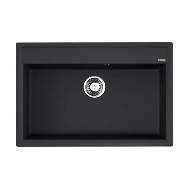 Omoikiri Daisen 77-BL Кухонная мойка Artgranit 77x51 см, цвет: черный 4993630