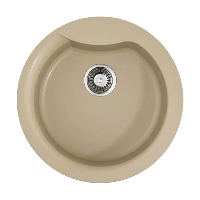 Omoikiri Yasugata 48R-CH Кухонная мойка Tetogranit 48,5x48,5 см, цвет: шампань 4993241